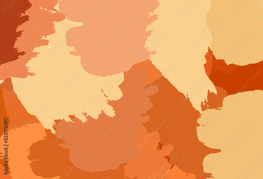 Aufkleber light red, yellow vector pattern with random forms.