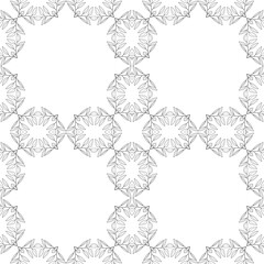 Black and white geometric seamless pattern.