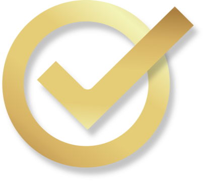 Gold check mark icon with circle, tick box, check list circle frame, PNG checkbox symbol sign. Stock-illustration | Adobe Stock