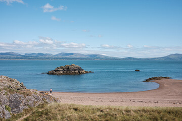 view of the sea and mountains