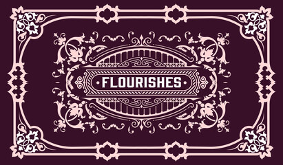 Western card with vintage style