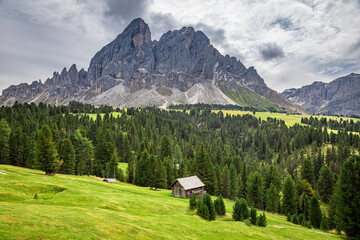 Fototapeta na wymiar Passo delle Erbe in Dolomites in Italy