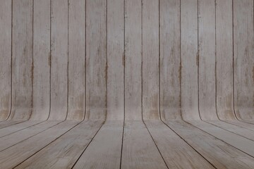 Curved Wood Parquet Background 