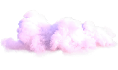 Realistic pink cloud.