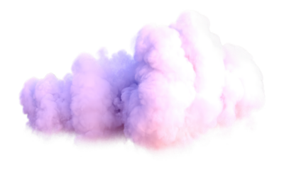Realistic pink cloud.
