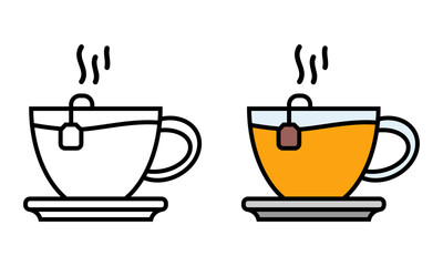 Illustration Vector Graphic of tea cup icon