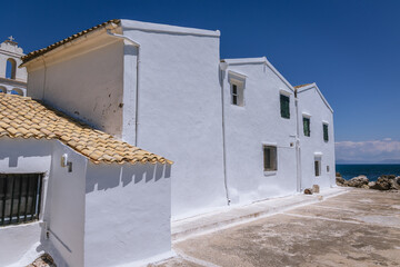 Vlacherna Monastery in Kanoni area, Corfu town, Corfu Island, Greece
