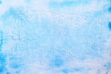 blue watercolor background paper texture vignetting frame