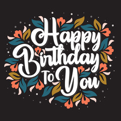 birthday, happy, card, vector, cake, design, greeting, icon, illustration, calligraphy, typography, party, postcard, celebrate, handwriting, simple, art, candles, celebration, event, fun, invitation, 