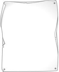 A paper scroll sign graphic design element