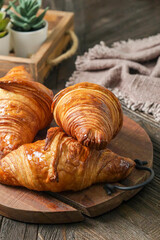 freshly baked croissants