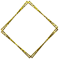 Gold glitter frame
