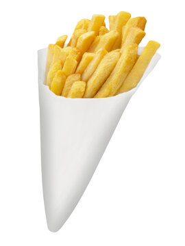 Pommes frites und T&uuml;te  Hintergrund transparent