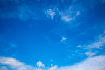 blue sky and soft white cloud background and texture
