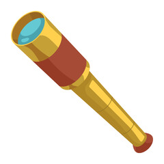 retro telescope nautical tool
