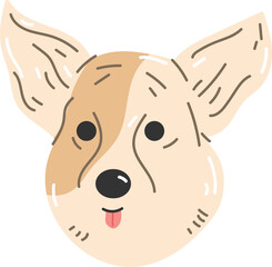 Dog illustration.