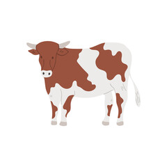 Cow illustration. Animal illustration.