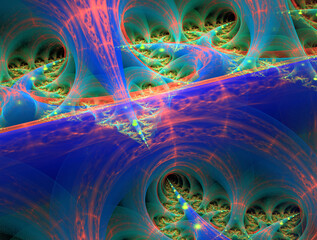 Imaginatory fractal abstract background Image
