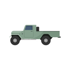 off-road suv car. Off road vehicle illustration. © 7AM