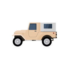 off-road suv car. Off road vehicle illustration.