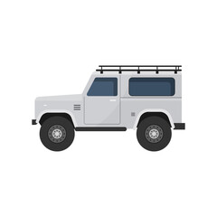 off-road suv car. Off road vehicle illustration. © 7AM