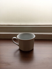 white porcelain cup