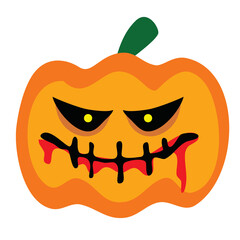 Vegetable devil for Halloween decoration