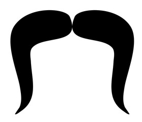 black mustache