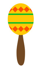 bright multicolored maracas