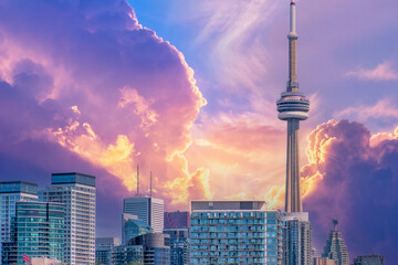 Stedelijke skyline van Toronto, Canada