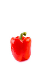 Paprika. Pepper red. Bell pepper isolated. Sweet red pepper. With clipping path. Full depth of field..