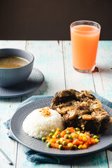 Bulalo Steak – is a famous Filipino dish where beef shanks are boiled then grilled topped with gravy mushroom sauce. 