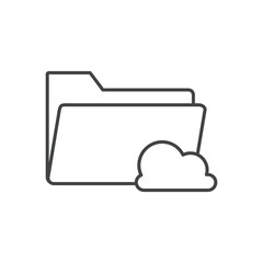 Fototapeta premium cloud folde icons symbol vector elements for infographic web