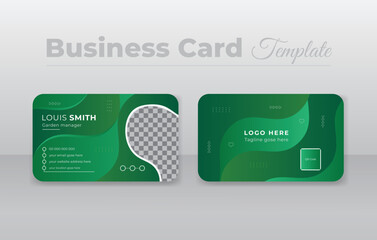 Nature business card template design