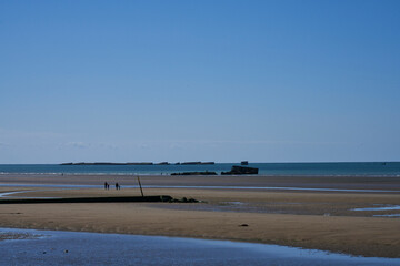 The artificial harbour of Arromanches, Normandy, France

To prepare the Operation Overlord, Allied...