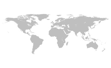 Gray Map World, Vector illustration, Eps10 