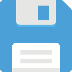 Floppy Drive Flat Icon 