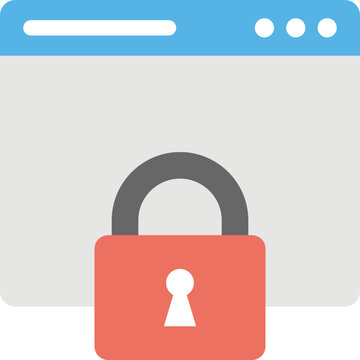 Secure Website Flat Icon 
