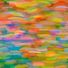 Wavy summer broken wavy stripe seamless background. Ombre color blend for beach swimwear, trendy fashion print. Streaks wave digital watercolor effect. High resolution repeat pattern material.
