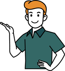 シンプル男性ご案内 4