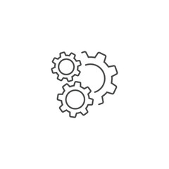 gear icon, cog wheel, engine circle, vector illustration eps10