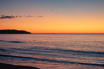 Beautiful Dee why beach at sunset