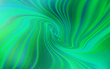 Light Green vector texture with milky way stars.