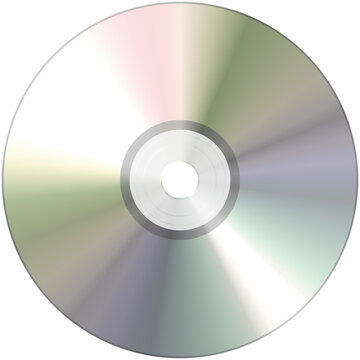 Compact disk close up isolated