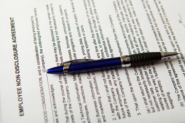 Fototapeta premium Employee Non-Disclosure agreement