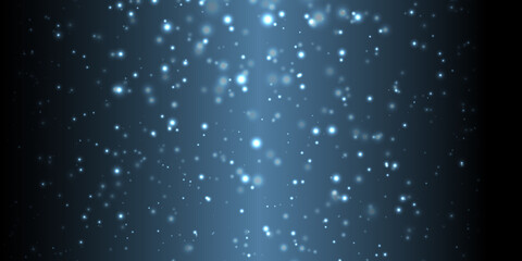 White, clear and shinny or glowing Snow is a blizzard on a black background, beautiful and randomized White snowflakes flying in the air, winter background from snowflakes surrounding on the air.