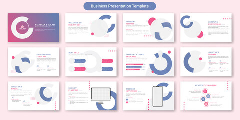 Corporate business presentation slide template