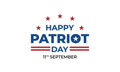 Happy Patriot's Day Design , Vector Template