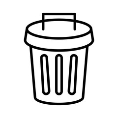 Trash can, garbage box, rubbish bin. Vector.