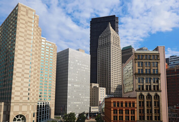 Fototapeta na wymiar Partial skyline of Pittsburgh, Pennsylvania